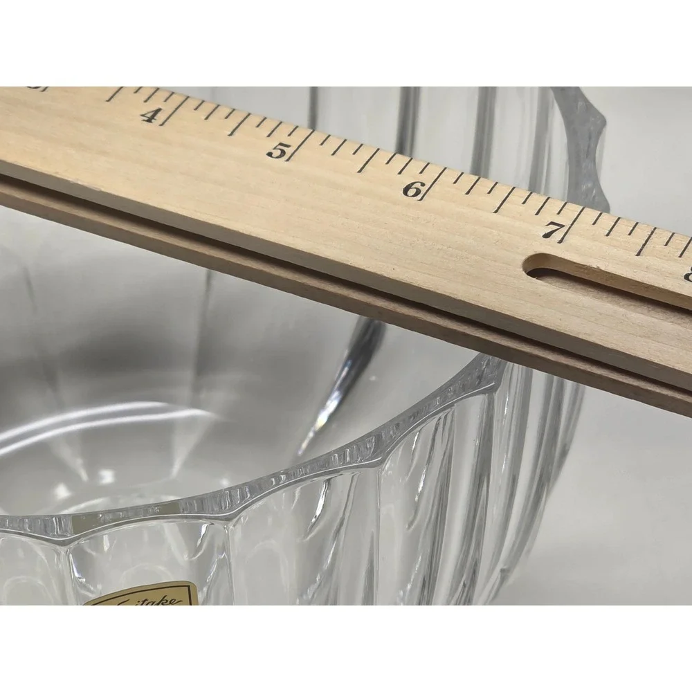 Noritake Crystal Germany‎ Vertical Ribbed Fluted 7.5
